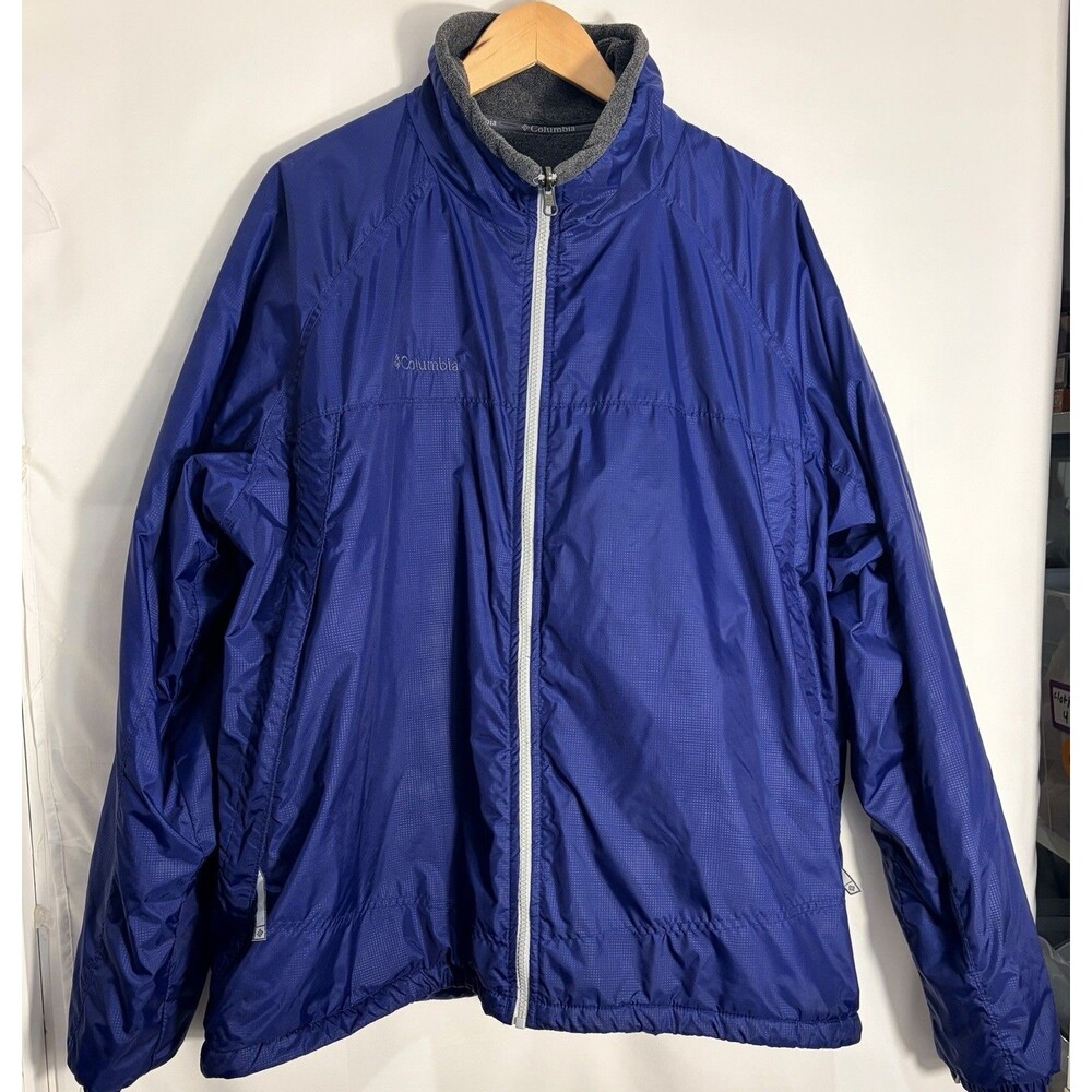 Men’s Columbia Jacket Blue Lined XXL